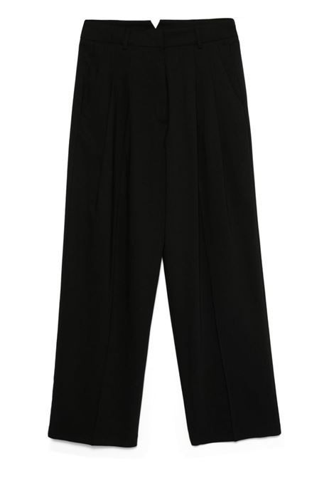 Pantaloni con pieghe invertite in marrone Forte Forte - donna FORTE FORTE | Pantaloni | 132218001